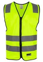 CE- godkjent EN 20471, klasse 2. Leveres i oppbevaringspose. 100% polyester. S - 3XL. 630 safety gul, 680 safety orange.