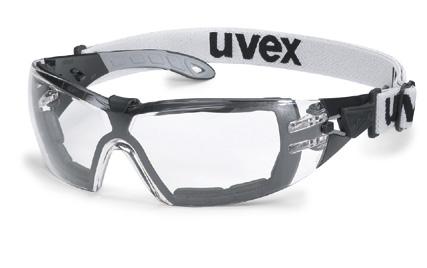 Standard: EN 166 Farge: Sort One-size Pc/clear/UV 2C - 1.2 Forpakning: Stk Uvex x-fit Produktnr.: 9199.