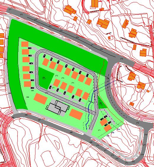 3.4. Planlagt situasjon På kart 2 vises planlagt bebyggelse.