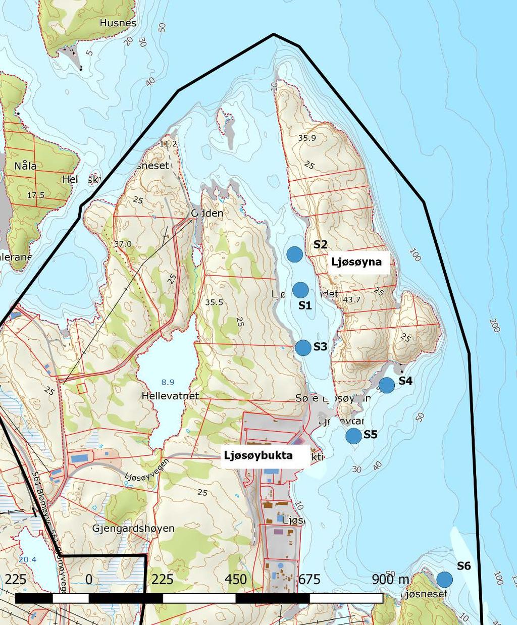 RISIKOVURDERING I henhold til M-409:2015 kan sedimentet friskmeldes ved ubetydelig risiko for forurensning dersom: Gjennomsnittskonsentrasjonen for hver miljøgift over alle prøvene (minst 3) er