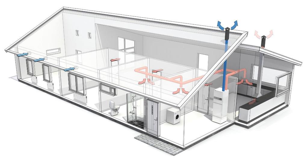 Avtrekksvarmepumper - høyblokkene Benytte varmen fra ventilasjonsluften til å