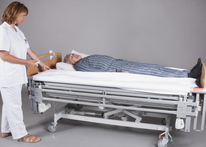 DEL 2 - Brukermanual Trekke brukeren/pasienten høyere opp i sengen Det er et velkjent problem at den sengeliggende ofte glir ned i fotenden av sengen, f.eks.