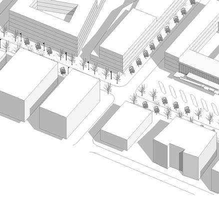 Plassen foran Firda billag er det sentrale knutepunktet for kollektivtrafikk i Førde, Vi foreslår at plassen kan omkranses med butikker, uteservering, og møbleres