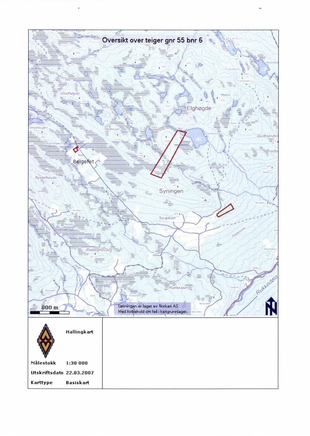 Oversiktover teiger gnr 55 bnr 6 ::pghoncie 1 laget av Nork.