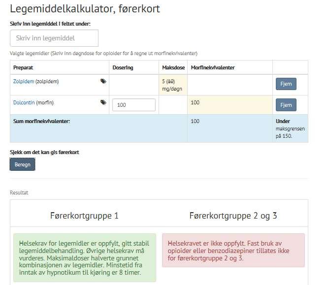 har i tabellen under listet opp mye brukte legemidler med uttalte sederende effekter: Antihistaminer Antipsykotika Antidepressiva Antiepileptika Alimemazin (Vallergan) Asenapin (Sycrest) Amitriptylin