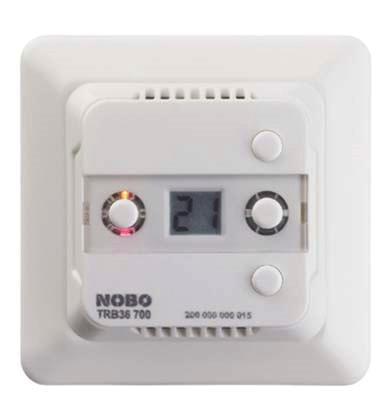 Kan utstyres med digital timer, trådstyringsmodul eller ulike radiomottakere for styring med Nobø Energy Control. Farge RAL 9016.
