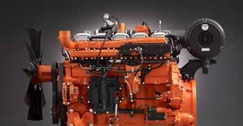 Konkurrenter Motorer lavere utslipp / høyere dreiemoment Doosans rammestyrte dumpere bruker bare velprøvde, pålitelige og kraftige SCR og EGR Scania dieselmotorer med utmerket dreiemoment