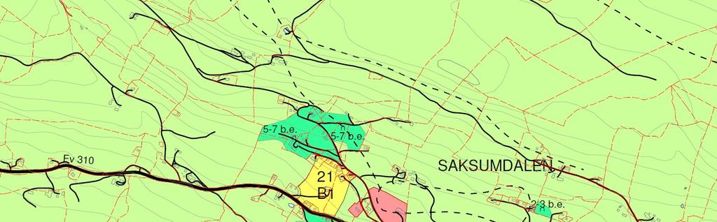 Stor trafikk på fylkesveg 216 (ÅDT lik 15) gjør at det må stilles krav til støyberegning på de arealene som ligger nærmest vegen.