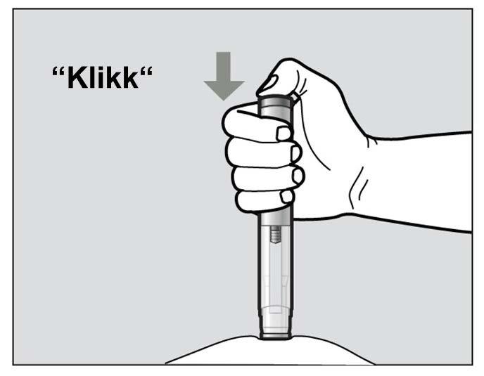 Figur J Den lilla indikatoren flytter seg langs vinduet under injeksjonen (se figur K).