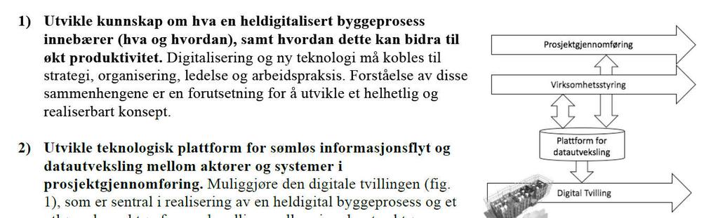 Heldigitalisert Byggeprosess (DigiBuild) BIA prosjekt, 2018-2021 (4 år, 45