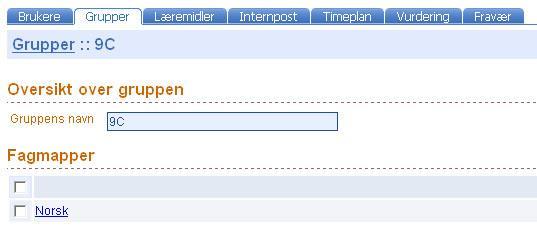 4. Klikk på en av fagmappene 3.2.3 Gi læremidler til fag På samme måte som på en virkelig skole har lærer nøkkel til biblioteket.