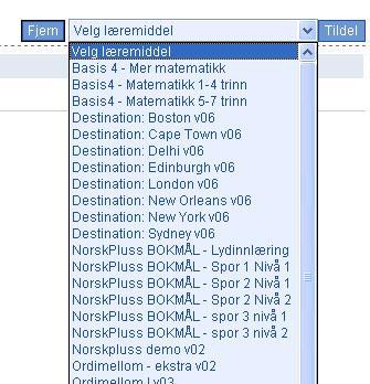 Læremidler på en skole kan hentes fra biblioteket til klassen og enten deles ut eller være skjult for elevene slik at de bare får de oppgaver som lærer spesifikt deler ut.