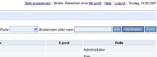 3. HVORDAN ADMINISTRERE KUNNSKAP.NO 3.1. Brukere Via skillearket Brukere kan du: legge til brukere eller fjerne brukere fra skolen.