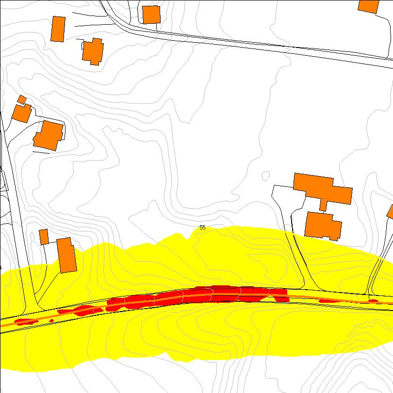 5 Resultater Kart 3 viser støysonekart iht.