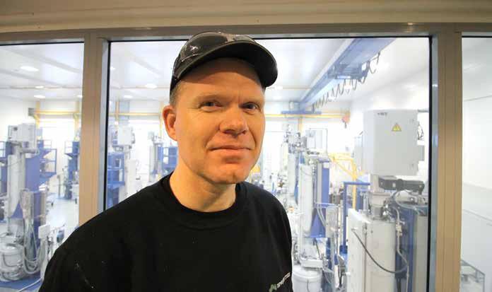BEDRE FOR FOLK OG FISK Nesten ett år har det tatt å totalrenovere vaksinerommet på Marine Harvests anlegg i Glomfjord.