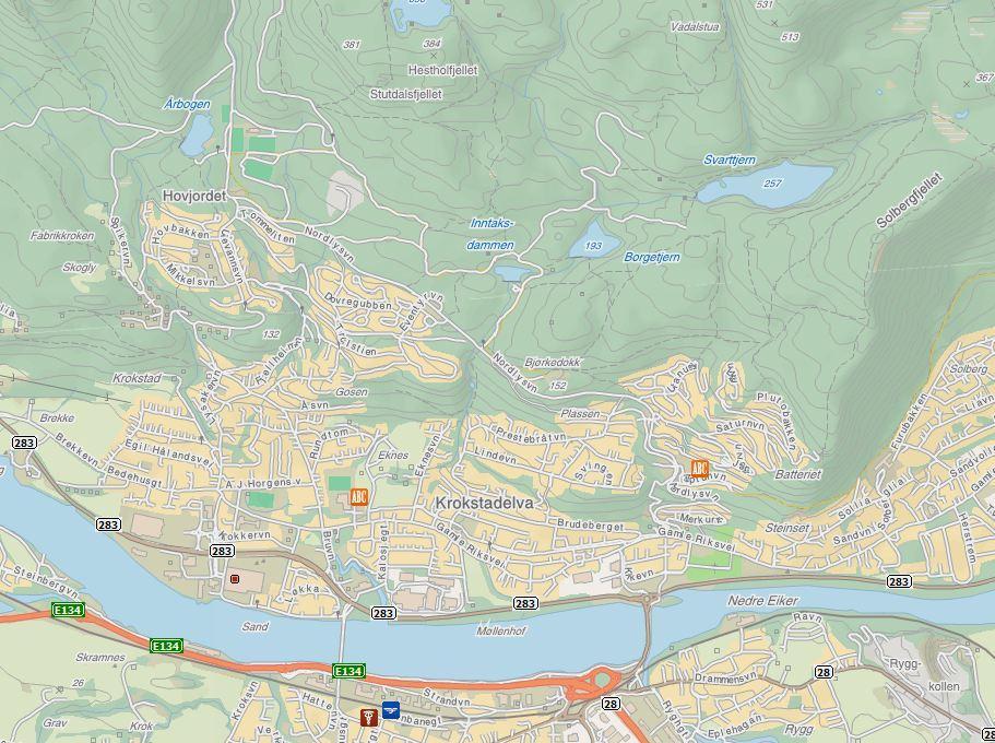 HOVEDDATA FOR DAM ÅRBOGEN Nedbørsfelt lokalt: 7,4 km 2 Nedbørsfelt totalt: 13,7 km 2 Midlere avløp: 18 l/s/km 2 Reguleringshøyde: (0,0) m Magasinflate ved HRV 16300 m 2 Magasinvolum. <0,1 mill.