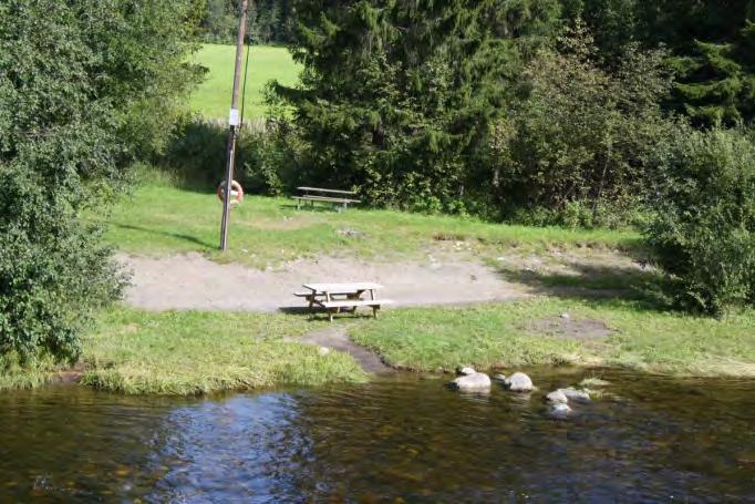 Vegen inn til tjernet er nygruset og det er planert og kjørt på grus/sand for bedre bade- og oppholdsarealer. Lokal drift.