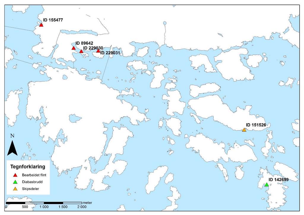 1.2 TIDLIGERE FUNN I sjøområdene rundt Mandal er det gjort flere arkeologiske funn under vann.