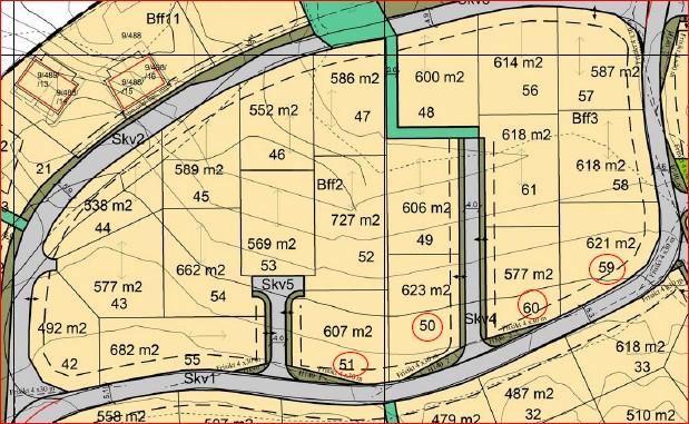 Uteareala for kvar tomt er knappe innom Bff2 og Bff3 men bør kunne aksepterast sidan det er kort veg ut til friområda rundt planområdet. Pkt. 3.
