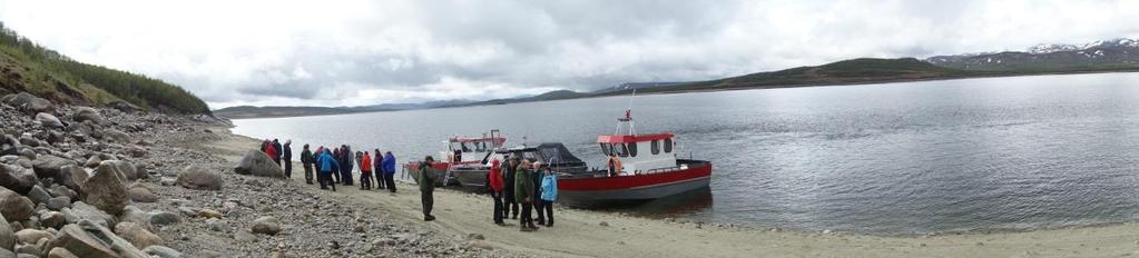 Vassområdet arrangerte synfaring med båt på Møsvatn i juni 2017 for å sjå på erosjonsproblematikken i magasinet og høyre om nedgangen i røyefisket etter ca 2005.