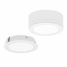 Belysning LED 24 V Downlight LED LENO 51 4,2 W - 24 V Varenr. Farge Produktmål Enhet 1430600 «Rustfri» Ø=60 mm Stk For innfelling eller utenpåliggende. Distansering følger med.