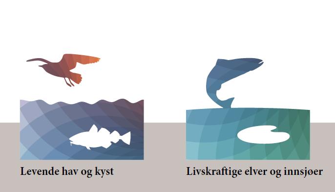 Nasjonale miljømål Miljøtilstand: Alle vannforekomster (elver, innsjøer, kystvann) skal ha minst god