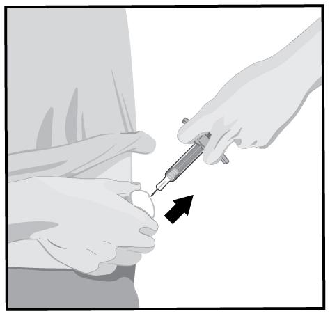 Ikke gni Litt blødning ved injeksjonsstedet er normalt STEG 9 Kast den brukte ferdigfylte sprøyten i en spesiell avfallsbeholder slik du har fått beskjed om fra legen din, sykepleier eller