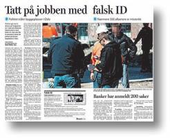 Fredag 7. mai 2010 NYHETER 3 Får byggekort med falsk ID Ordningen med ID-kort for alle som jobber på norske byggeplasser misbrukes. Flere skaffer seg byggekort under falskt navn.