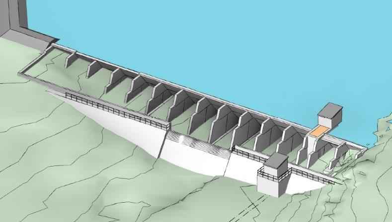 Litlevatn HRV skal senkes med 2,0 meter. Det skal bygges en ny betongdam som erstatning for eksisterende platedam. Den eksisterende dammen (som vises i figur 21) vil bli revet.