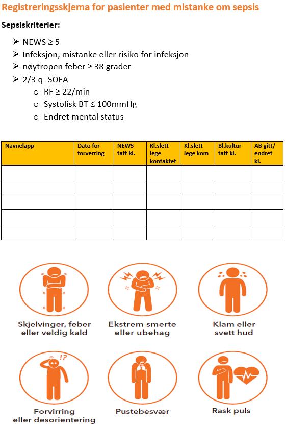 9. Vedlegg Vedlegg 1: Registreringsskjema for pasienter med mistanke