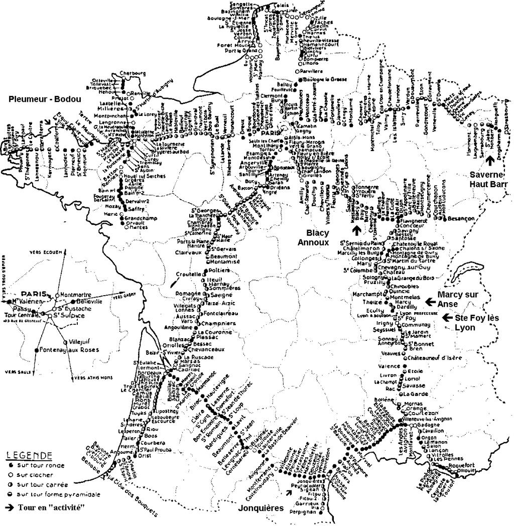 før telegrafen 1791: Semafor-telegraf (Claude Chappe)