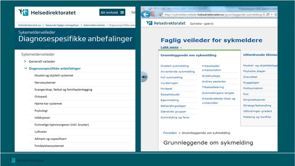 f g fn Sykmldvil bslutningsstøtt Abids og vlfsdtot og Hlktot ha i fl å samabidt om n vil til sykmld m anbfaling om buk av sykmlding,