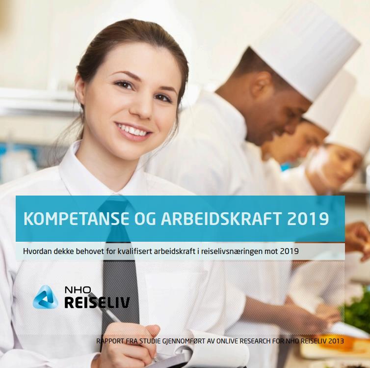 Funn fra vår undersøkelse KAS 2019 Reiselivsbedriftene forteller at det er størst behov for økt rekruttering av kokker og servitører.