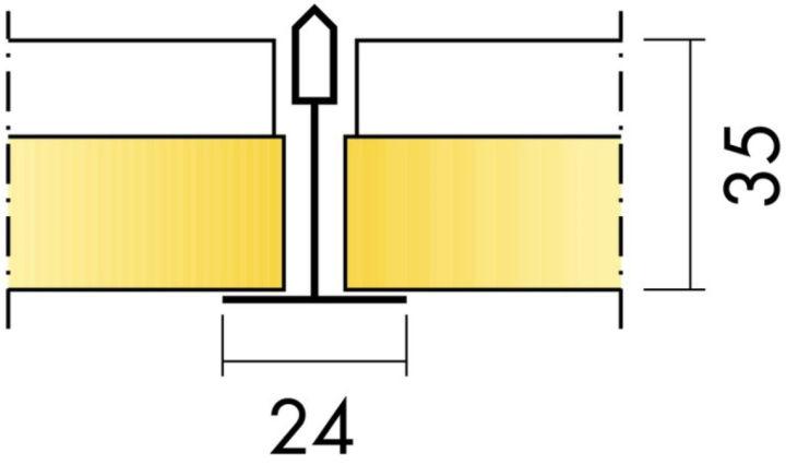 AKUSTISKE HIMLINGER Ecophon Combison COMBISON UNO A 20 mm himlingsplate av mineralull med pålimt 13 mm gips på baksiden.