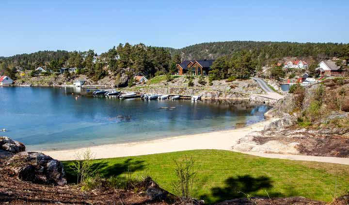 Mange av tomtene har dessuten flott utsikt over Søgnes skjærgård, sier Bjørn Stephansen eiendomsutvikler og salgsansvarlig i Repstad Eiendom AS.