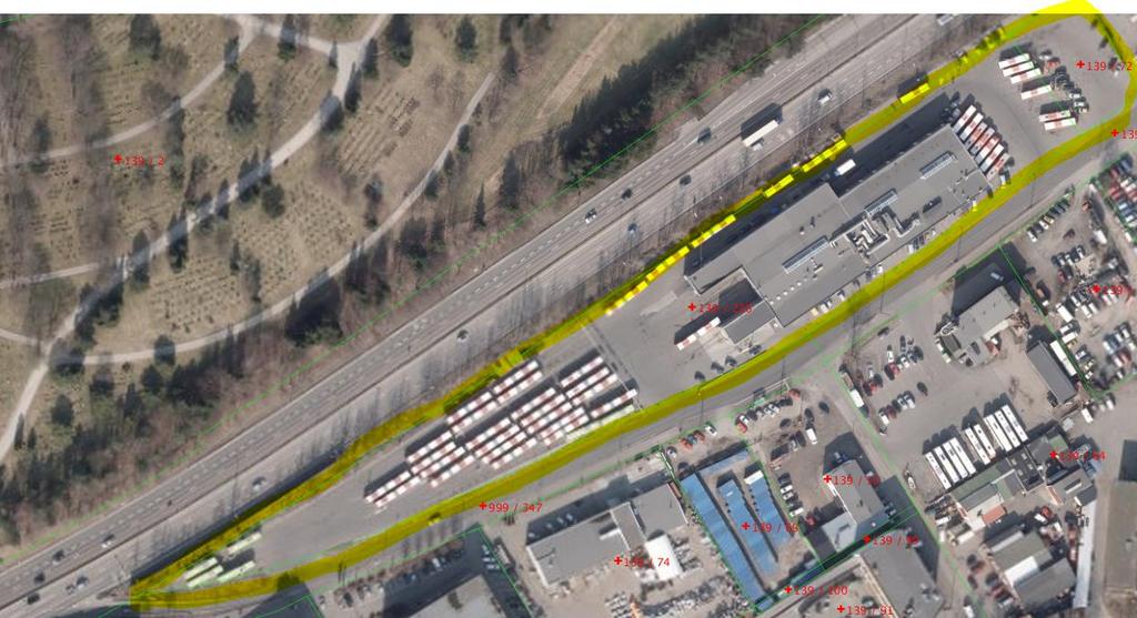 Bussanlegget på Alnabru i Oslo Lokalisering: Strømsveien 196-198 Plass til mellom 75 og 120