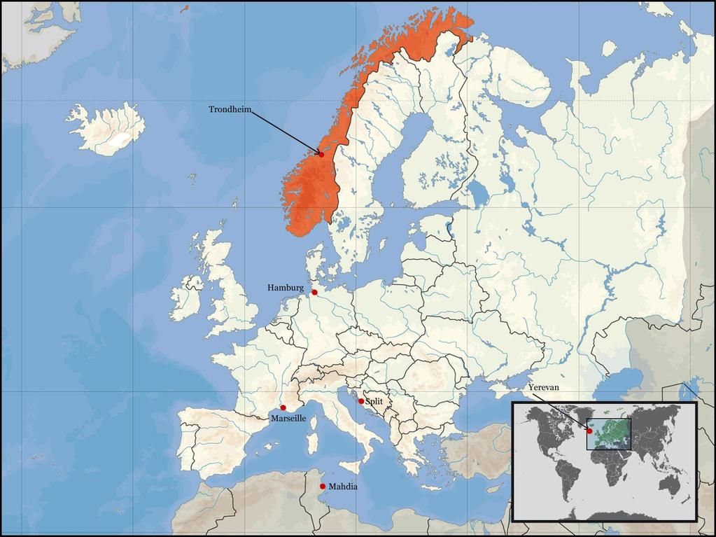 Trøndelag fylke - midt