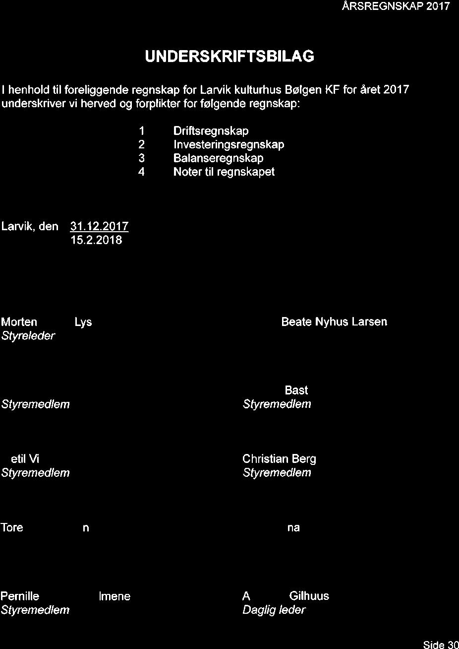 28/18 Bølgen kulturhus KF - Årsregnskap og årsmelding 2017-18/00077-1 Bølgen