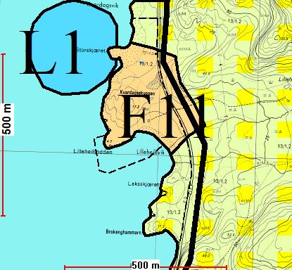 Regional planstrategi for Nordland 2016-2020 Regional plan Klimautfordringene i Nordland 2011-2020 3.3 Lokale føringer 3.3.1 Kommuneplanens arealdel Hoveddelen av planområdet avsatt til fremtidig fritidsbebyggelse (F11).