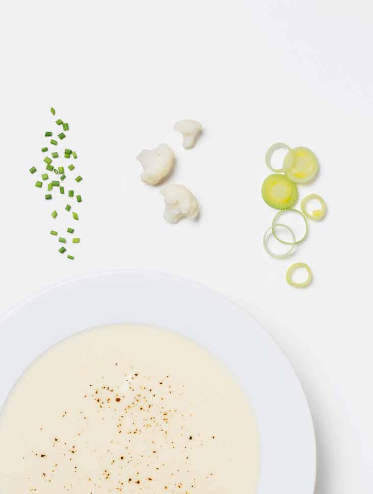 Supper og lapskaus Fersk Grønnsakssuppe VEGETAR Fersk Blomkålsuppe VEGETAR Fersk Søtpotetsuppe med litt chili VEGETAR Prod.