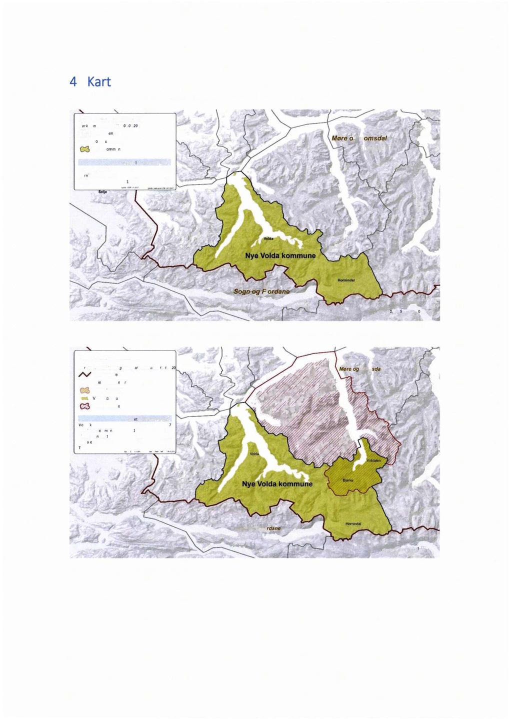 4 Kart Fig. 1 Ørsta og nye Volda kommune Nye Volda frå 1. jan.