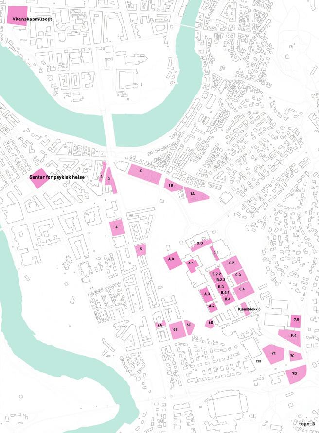 tomter som egner seg for både campusformål og universitetsformål. 4. Lokaliseringsanalysens trinn 1 evaluering av 28 tomter.