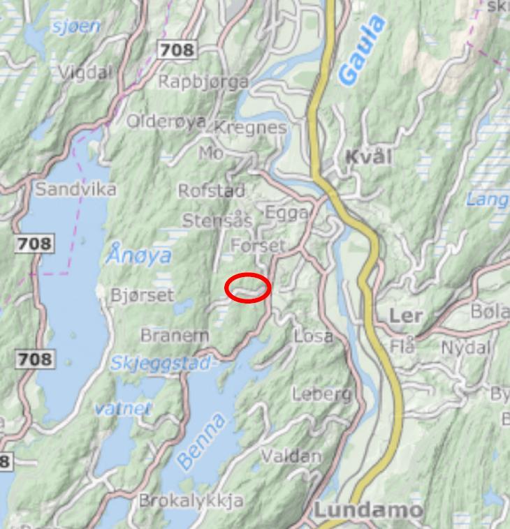 1 Beliggenhet Planområdet ligger i Råbygdmarka. Avkjørsel fra/til E6 er på Kvål. Fra E6 er det ca 4 km til området.