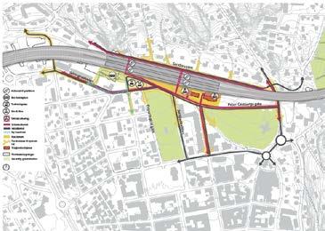 Sandefjord stasjon i Gokstadkorridoren (dagens lokalisering) Omtrent like mange bosatte, men