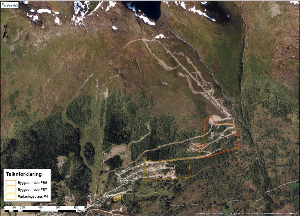 8 3 OMRÅDESKILDRING Det vurderte området ligg i Hjelmelandsdalen ved Harpefossen skisenter, ca. 2,5 kilometer vest for Nordfjordeid sentrum (Figur 1).