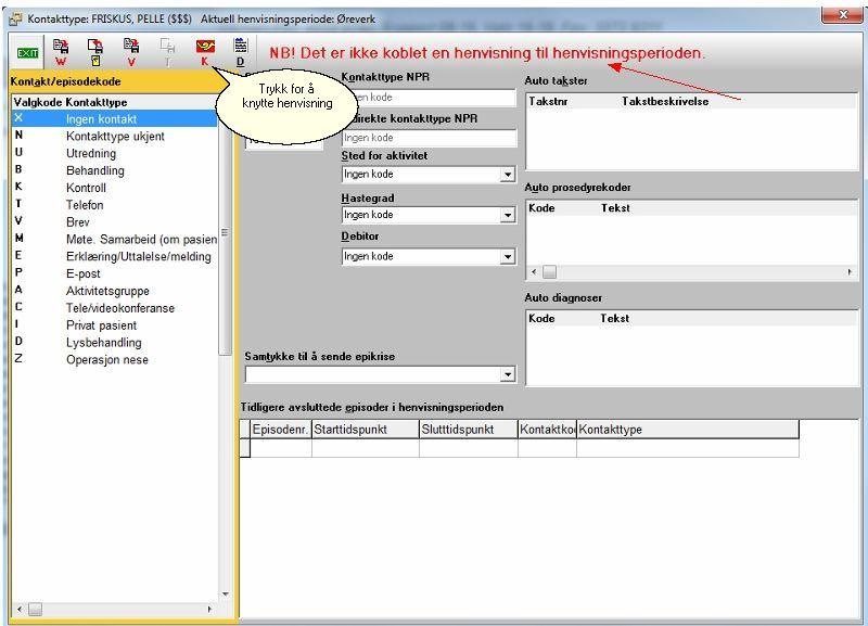 Henvisningsperiode / Episoderegistrering (Avtalespesialister) 1.6.