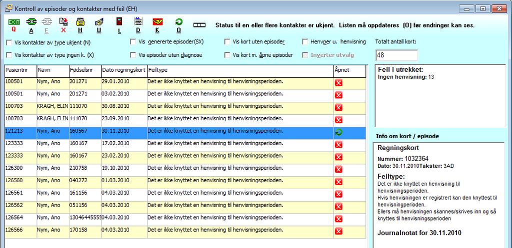 Etterhvert som man retter opp feilene vil man