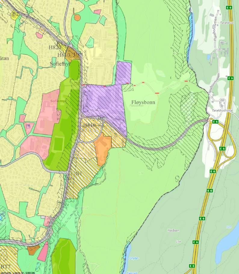 Utsnitt av kommuneplanen Det aktuelle planområdet utgjør felt N1, (Oppegård kommune). 1.