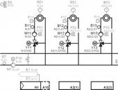 el-skjema Kan også benytte 2-veis ventil med by-pass på sekundær side. 1 utekompensert varmekurs 1 stk. regulator RMH760 1 stk. betjeningsenhet RMZ791 1 stk. trafo LF66 1 stk.