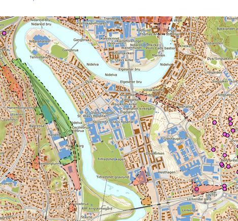 Annen plan- og byggeaktivitet aktivitet i området Fra kommunens interaktive nettside og i tillegg Planarbeid: Elgeseter gate Geoteknisk